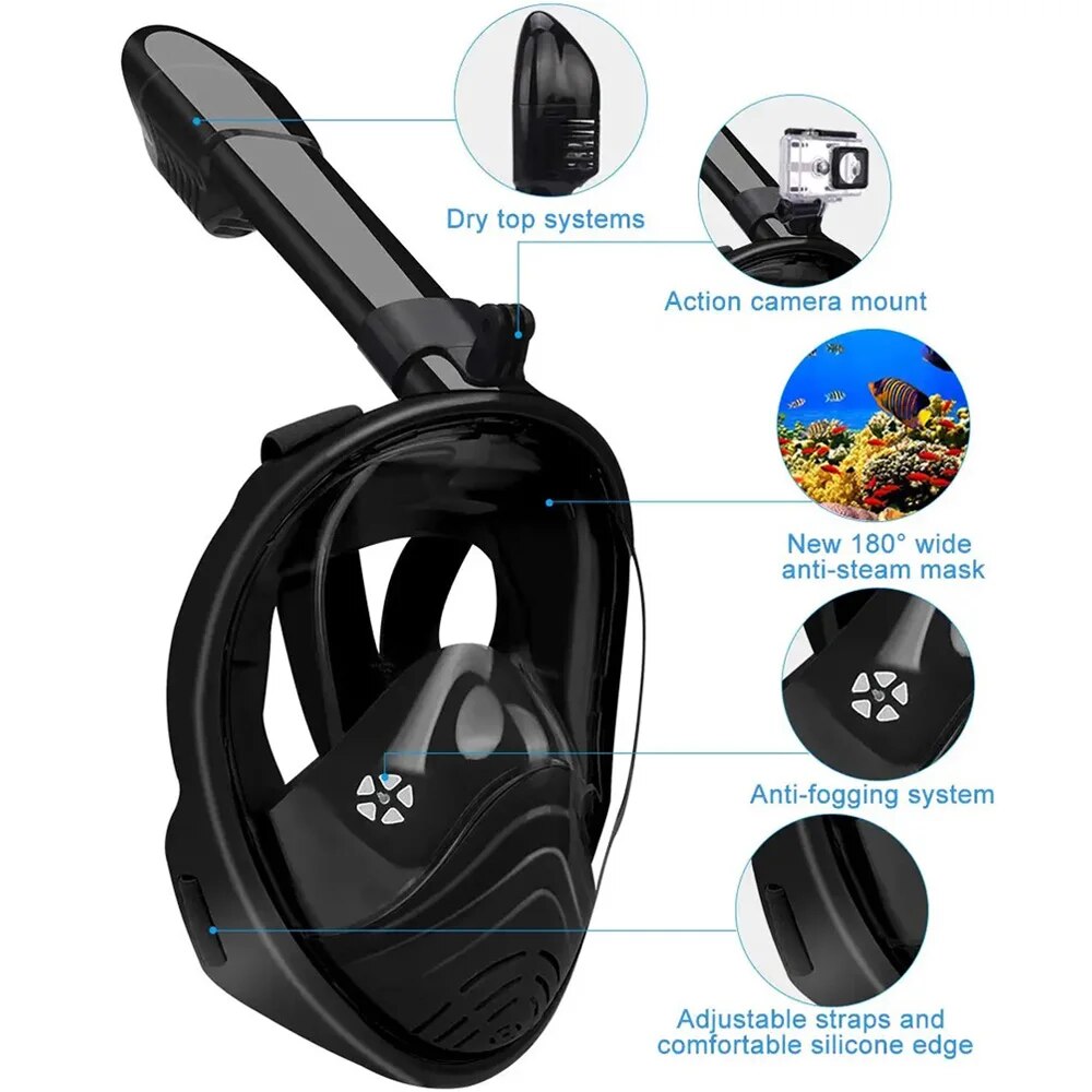 Underwater Snorkeling Full Fac - огляд і ціна Freediving Mask Set