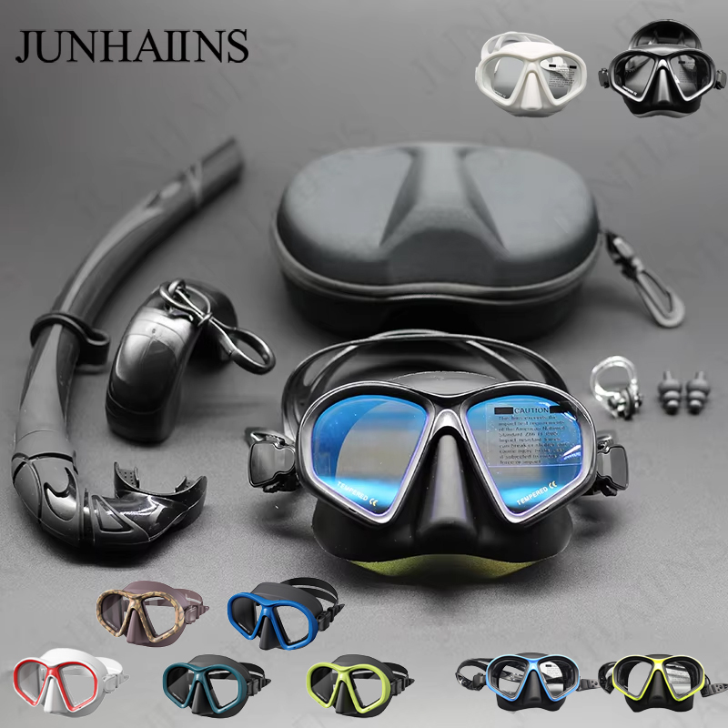 JUNHAIINS NEW Tempered Glass F - огляд і ціна Freediving Mask Set