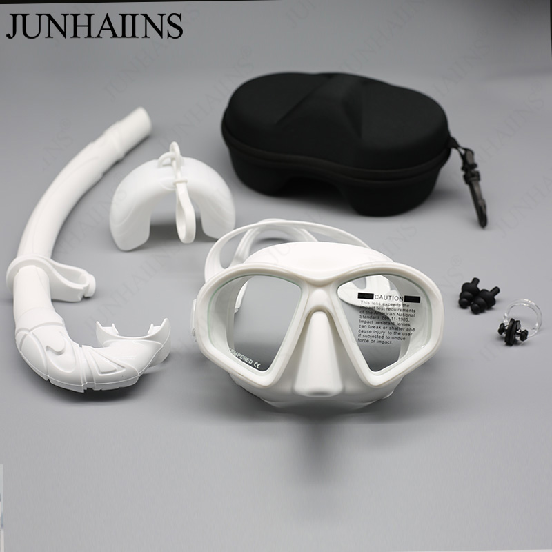 JUNHAIINS NEW Tempered Glass F - огляд і ціна Freediving Mask Set