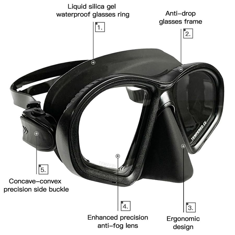 Freediving Mask Set Tempered G - огляд і ціна Freediving Mask Set