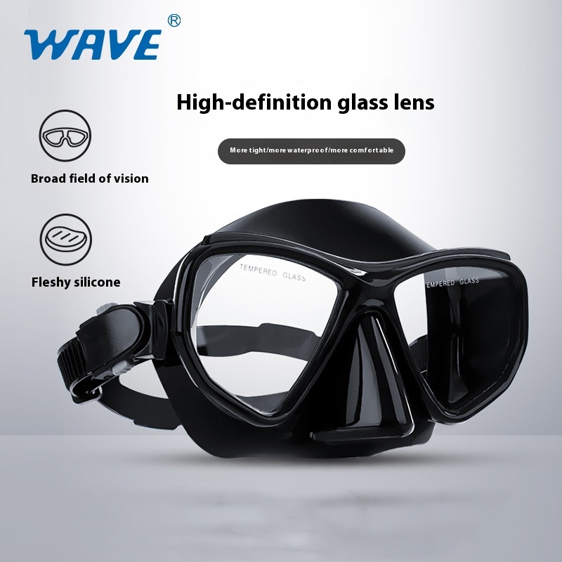 WAVE Quality Snorkeling Glass  - огляд і ціна Freediving Mask Set